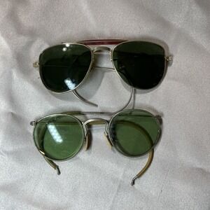 2 PR VINTAGE SUN‎ GLASSES 1 AVIATOR AND 1 B&L FUL-VUE 23 (2512)